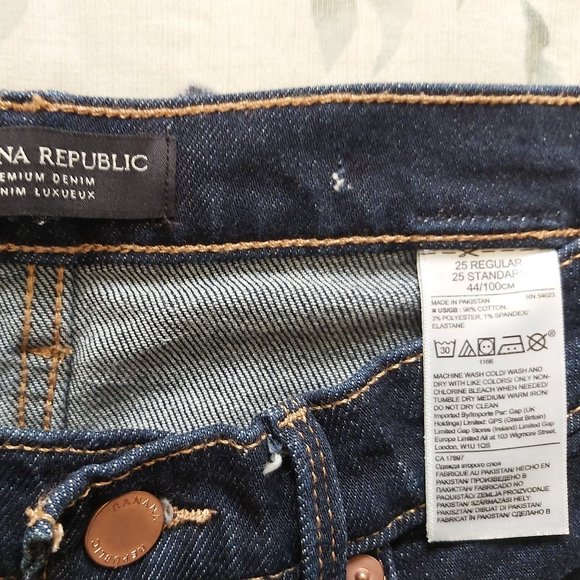Banana Republic Mid-Rise Straight Ankle Jean–Sz 25 - Picture 2 of 6